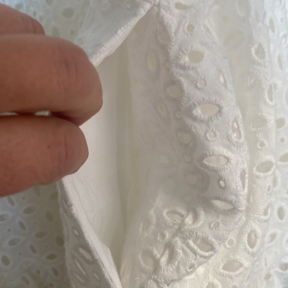 NWT ANTHROPOLOGIE Somerset Mini Dress White Eyelet Edition 3X - Picture 14 of 14